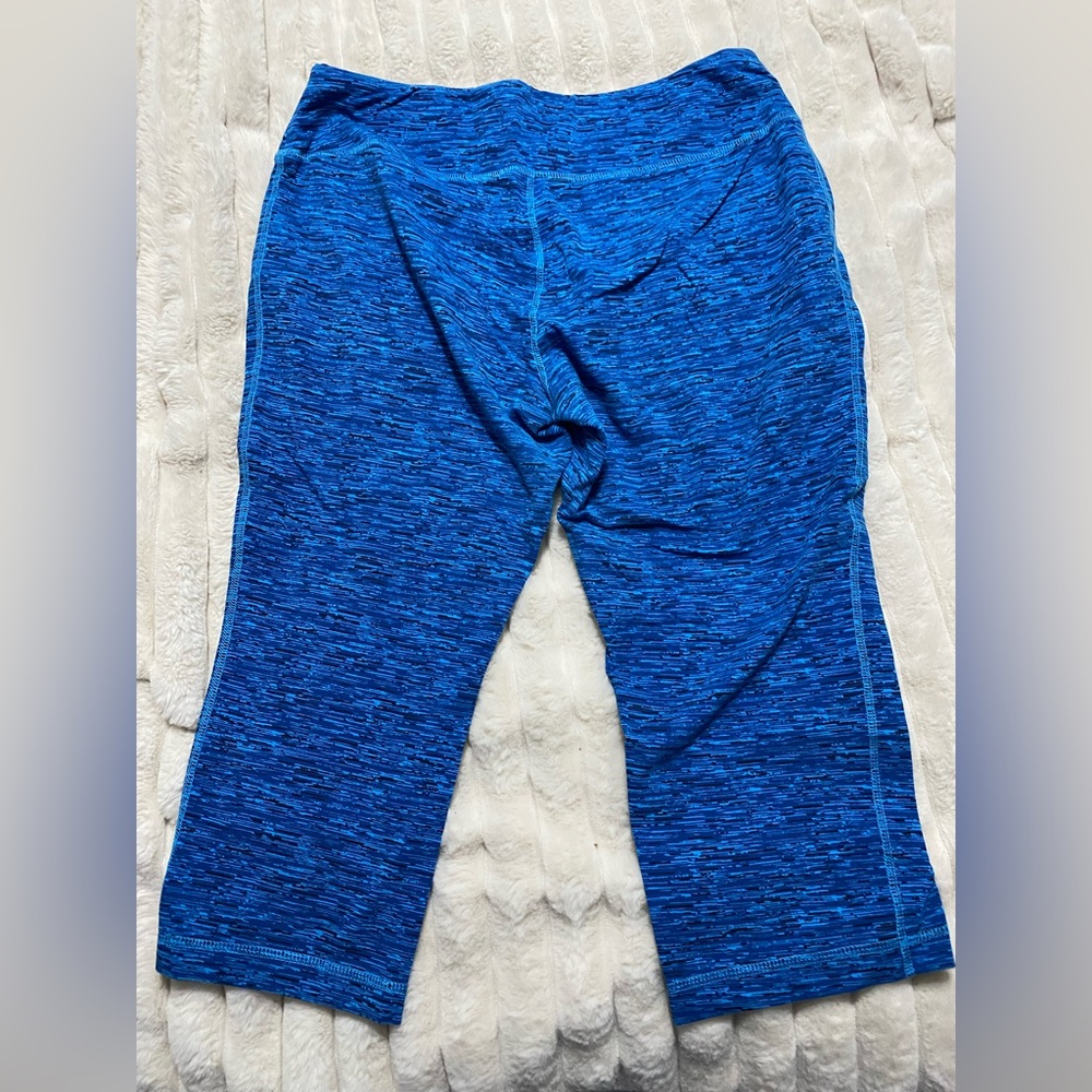 XL Cropped Blue Leggings Reebok